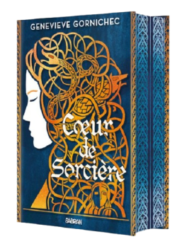 Couverture livre Coeur de sorcière  Geneviève Gornichec Sabran Editions 9e Quai Romance