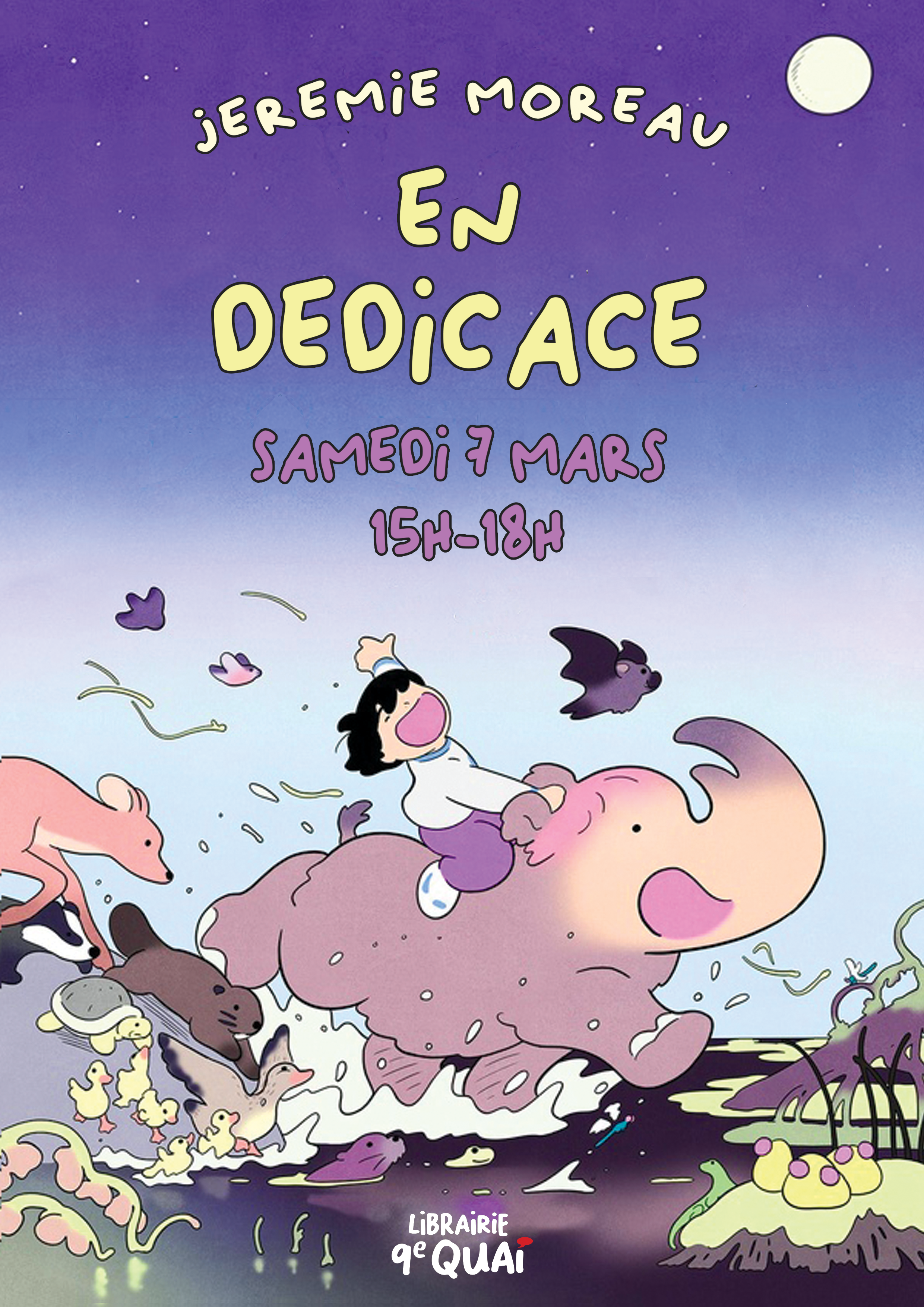 Affiche dédicace Jérémie Moreau