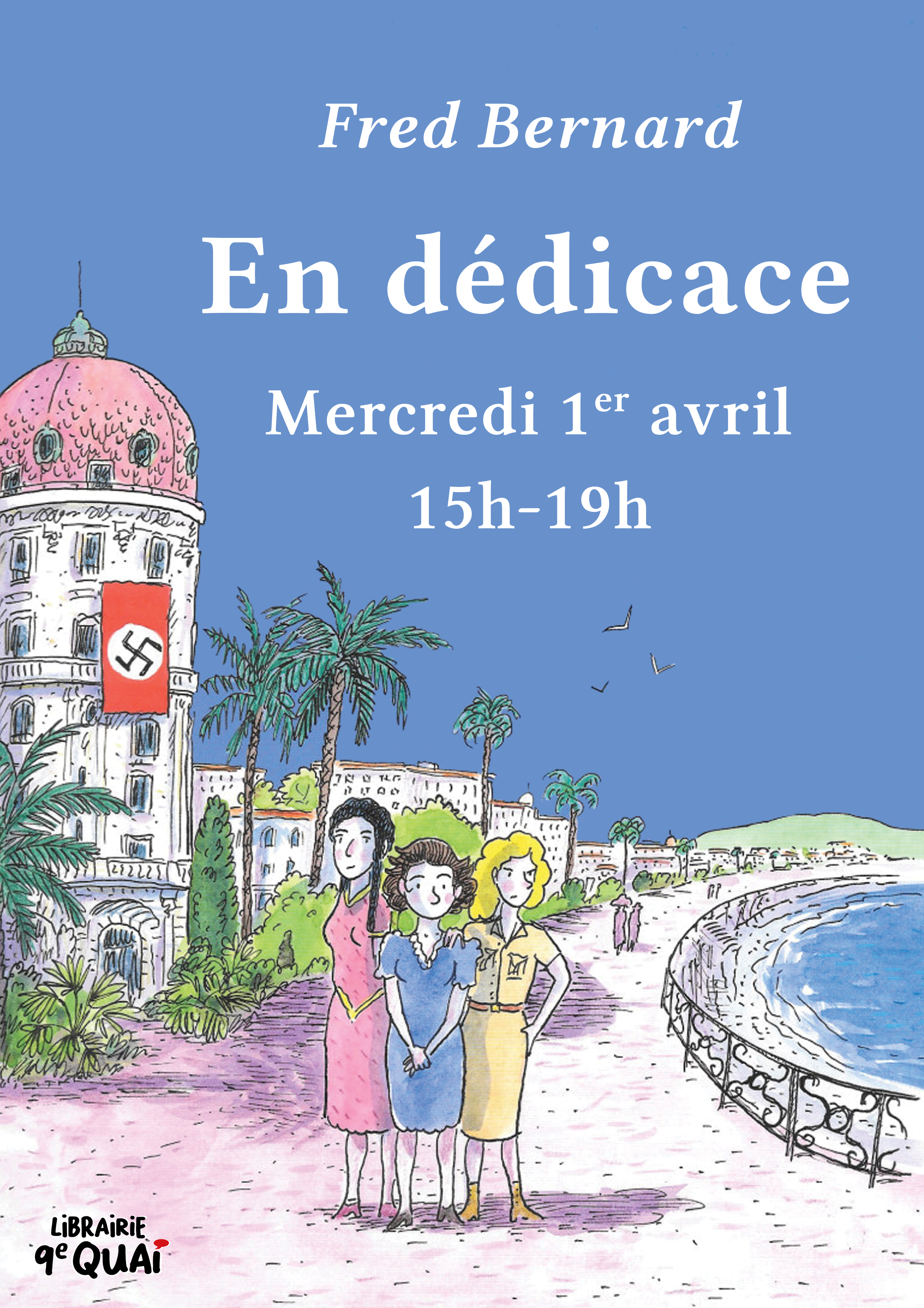 Affiche Fred Bernard en dédicace